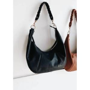 NEW PRETTY SIMPLE women's hattie shoulder hobo bag in black